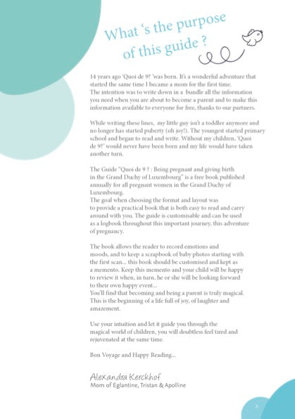 Book Quoi de 9? : Being pregnant and giving birth in the Grand Duchy of Luxembourg