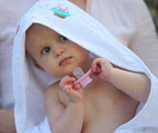 Cupcake Babies Cape de bain : Blanc