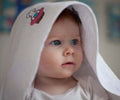 Cupcake Babies Cape de bain : Blanc