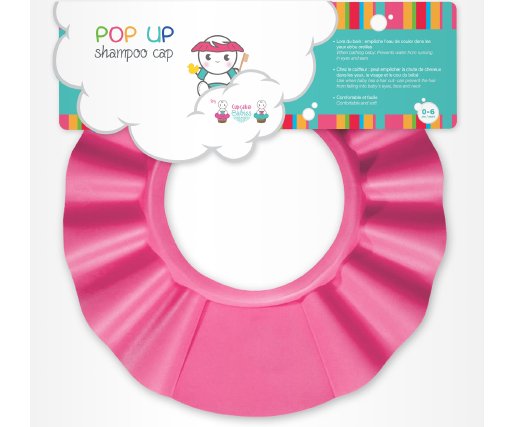Cupcake Babies Pop Up Shampoo Cap : Rose